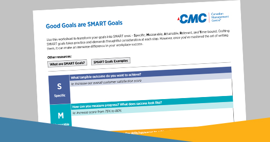 Setting SMART Goals  Canadian Management Centre