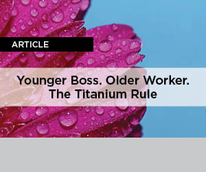 younger boss. older worker