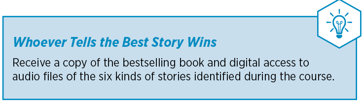 Whoever tells the best story wins