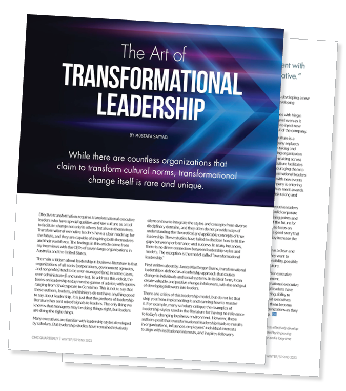 Art of Transformational Leadership image