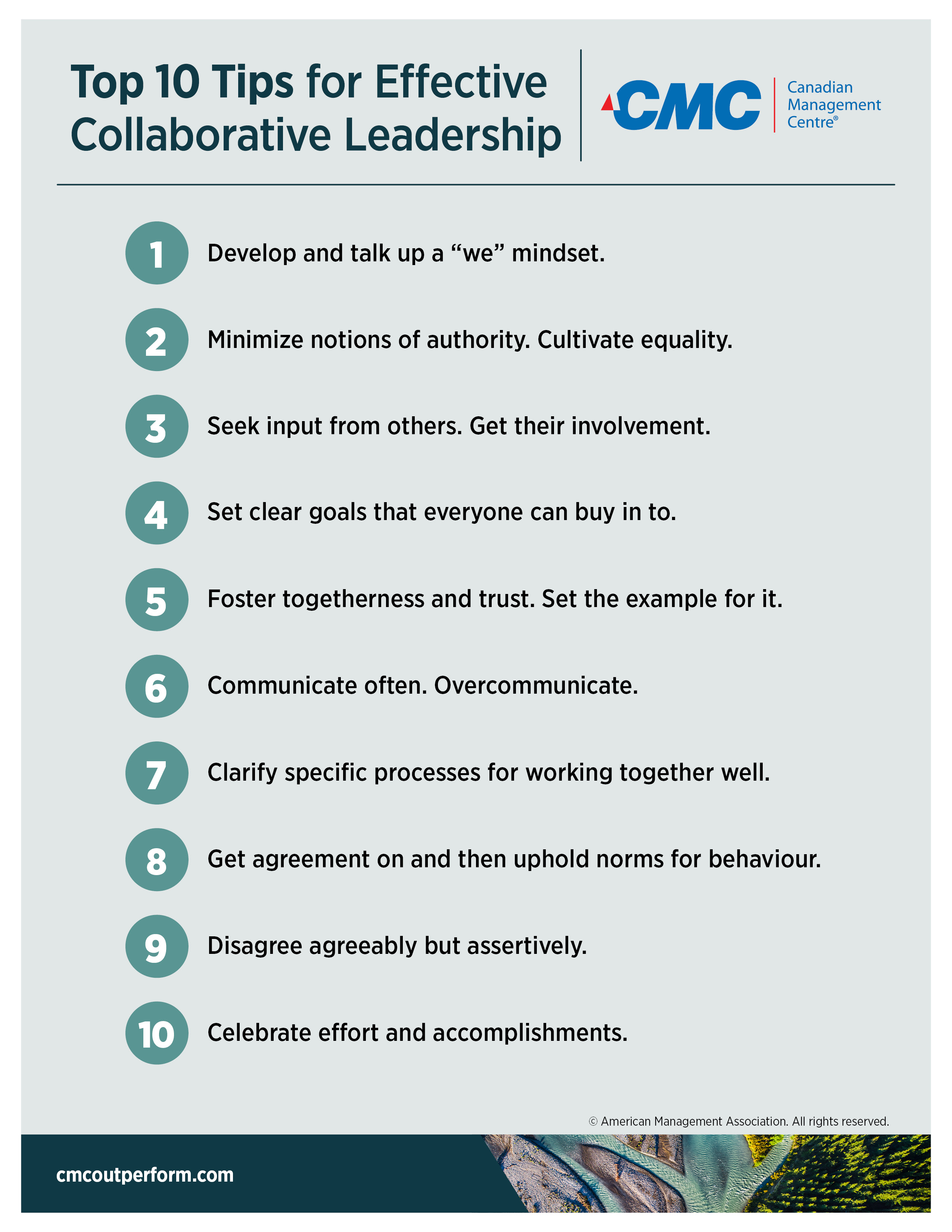 Tips for effective collaborative leadership image